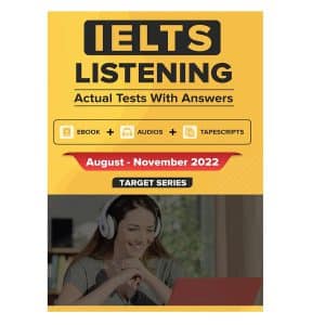 خرید کتاب IELTS Listening Actual Tests with Answers Aug-Nov 2022 بوک کند BOOKKAND