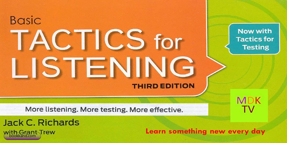روش مطالعه کتاب tactics for listening