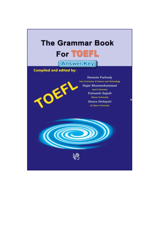 The Grammar Book For TOEFL